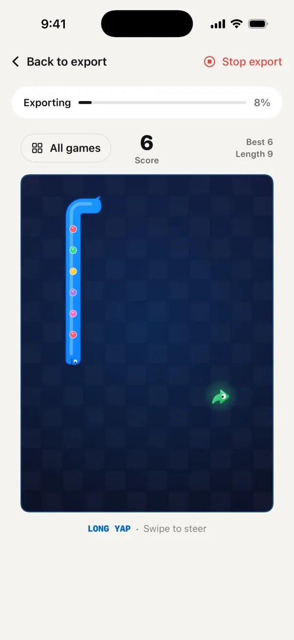 Long Yap: a blue Yapper snake collecting likes.